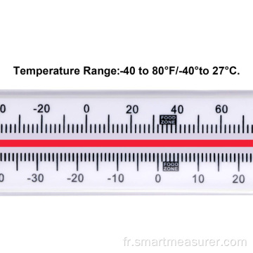 Thermomètre de réfrigérateur congélateur froid avec NSF